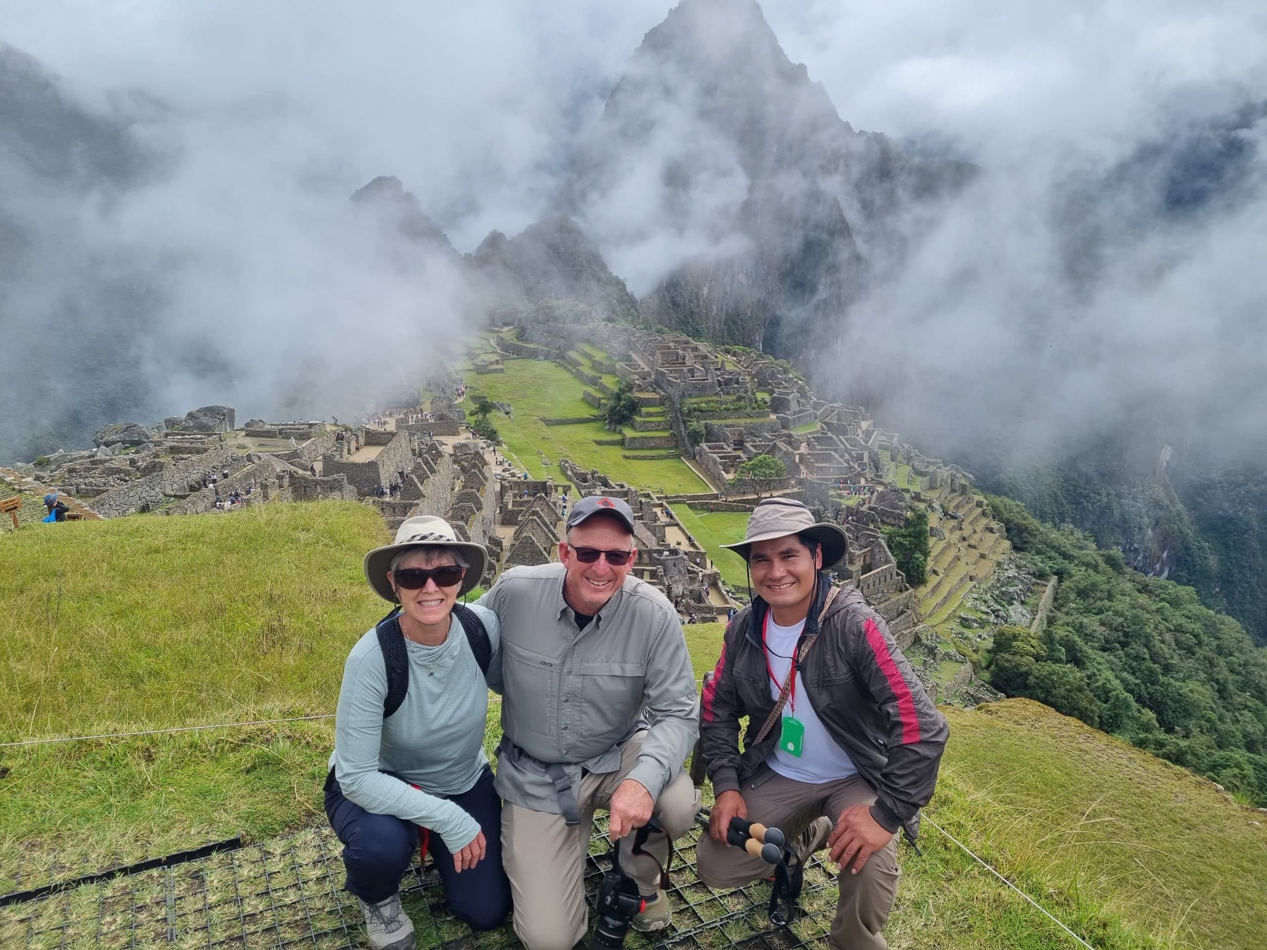 At machu Picchu with client´s | Apurimac Adventures
