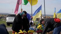 Families honour Ukraine soldiers killed in battle